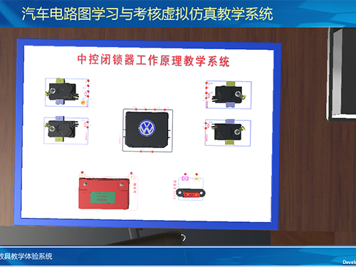 中控閉鎖器虛擬仿真教學軟件